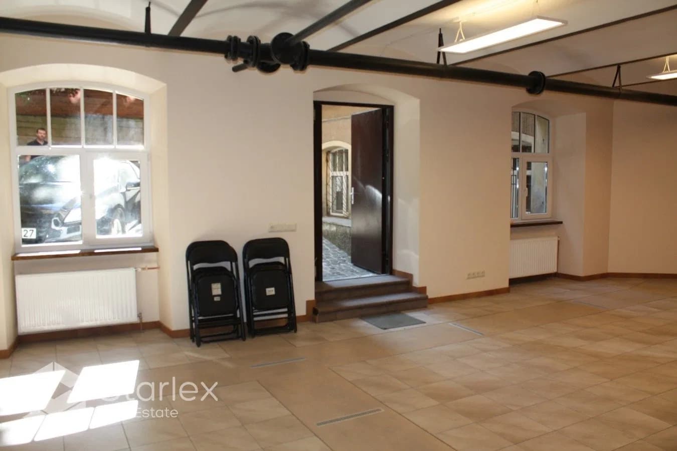 An office with exposed brick walls 5