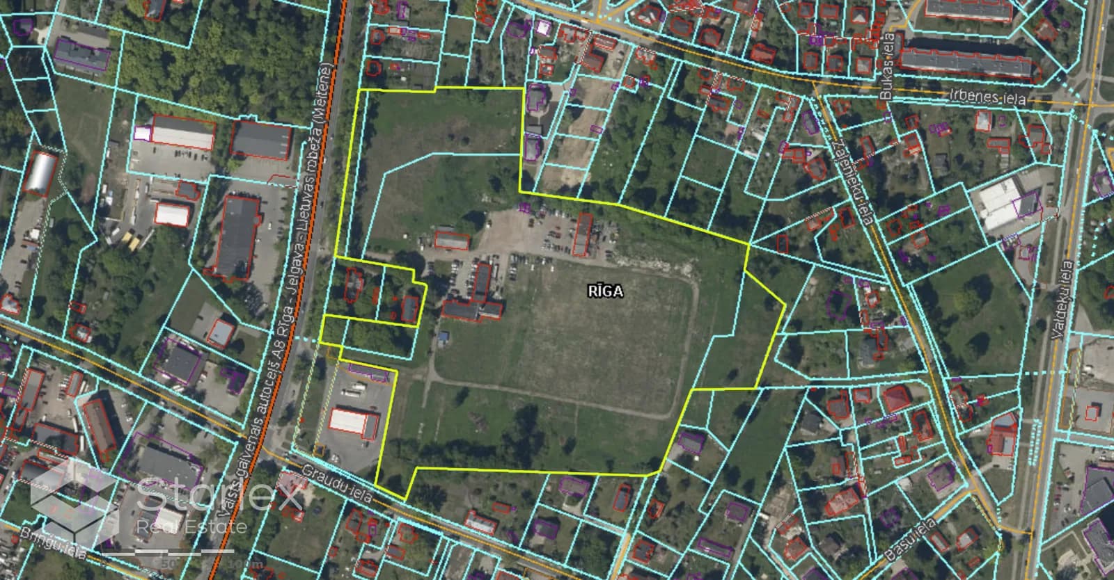 Plašs 65799 m2 zemes gabals dzīvojamai apbūvei Ziepniekkalnā 2