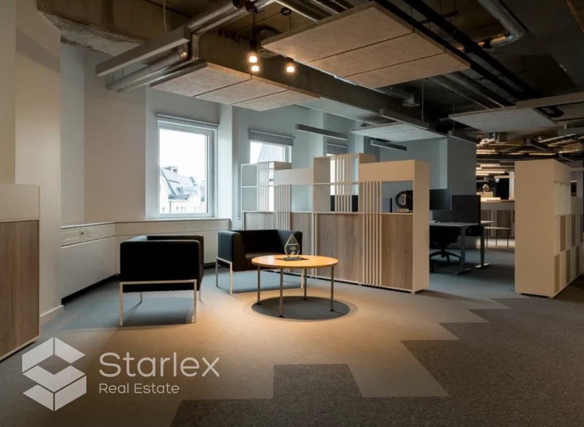 Furnished office, class A office space in the ''Valdemāra centrs'' office building 2