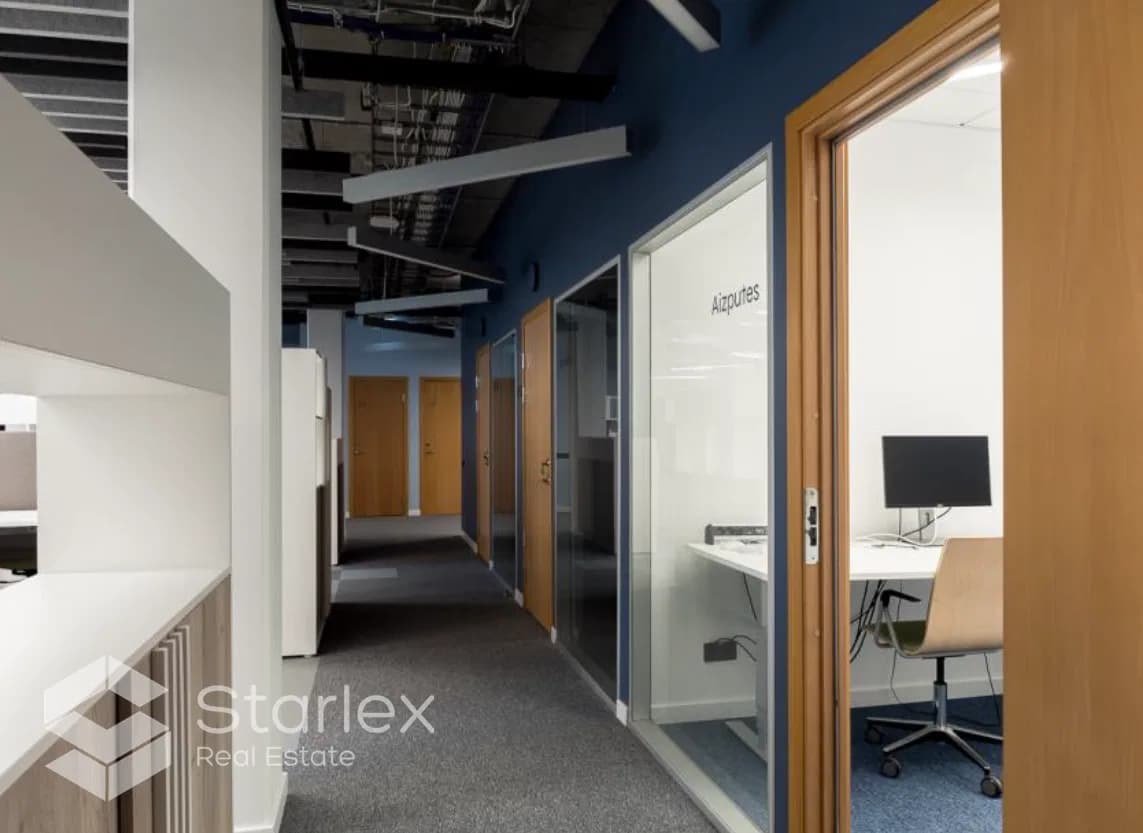 Furnished office, class A office space in the ''Valdemāra centrs'' office building 3