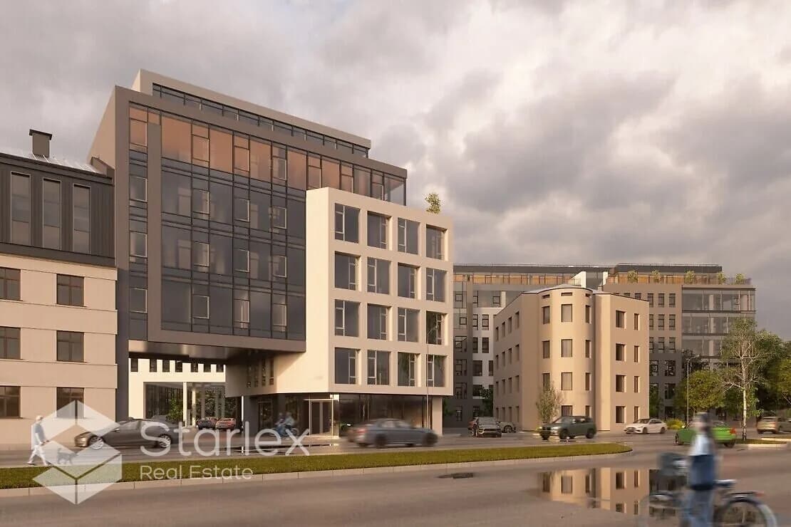 Modern office space in a new office building.