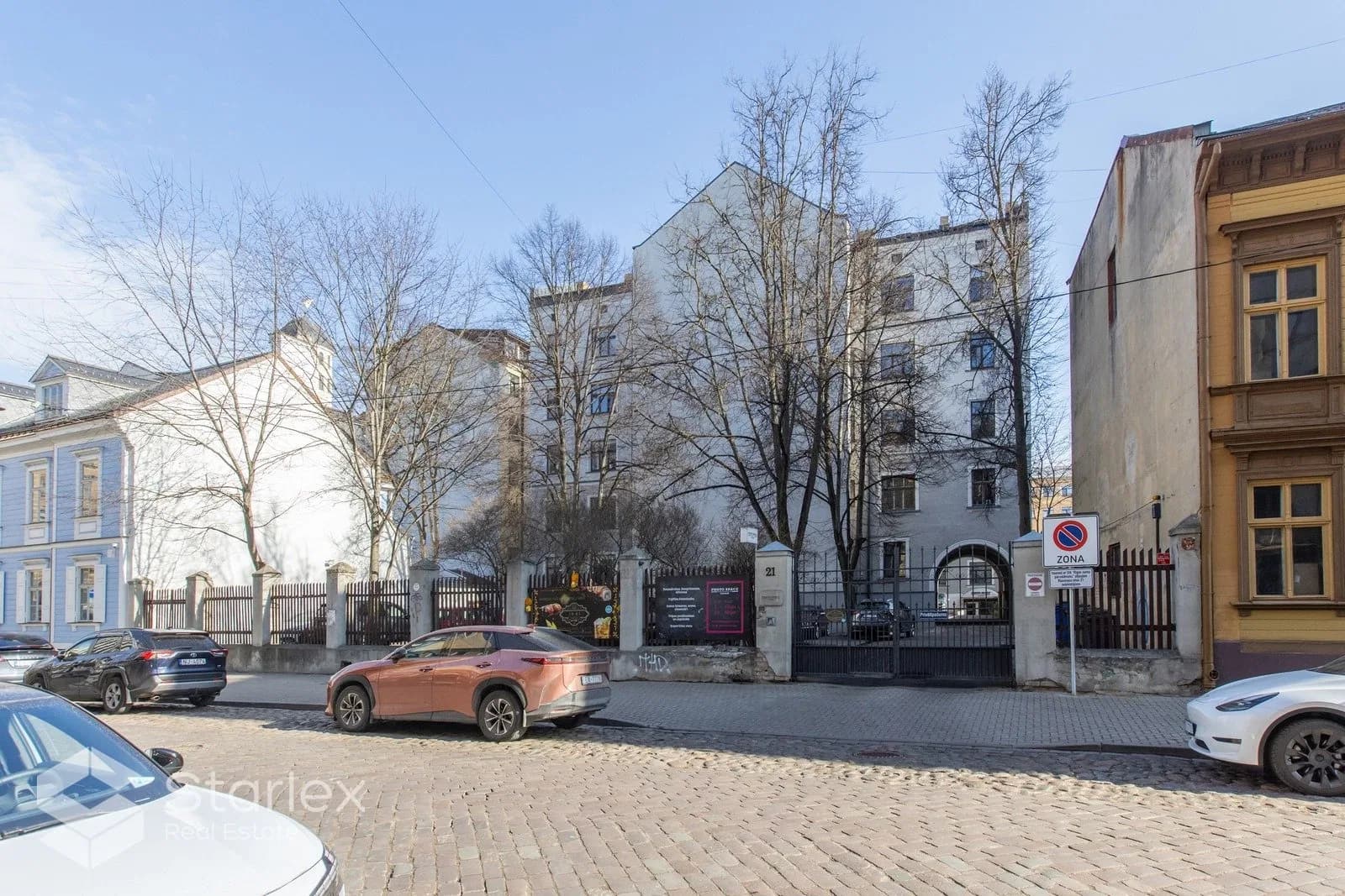 Office space with exposed brick walls in the center of Riga.